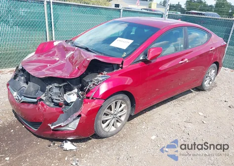 2014 Hyundai Elantra Se from USA, damaged, VIN 5NPDH4AE2EH480760
